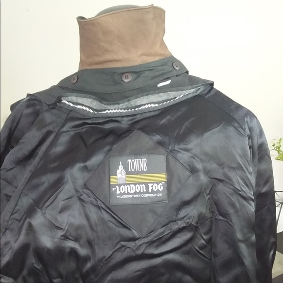 London Fog Black Trench Coat - Picture 9 of 9